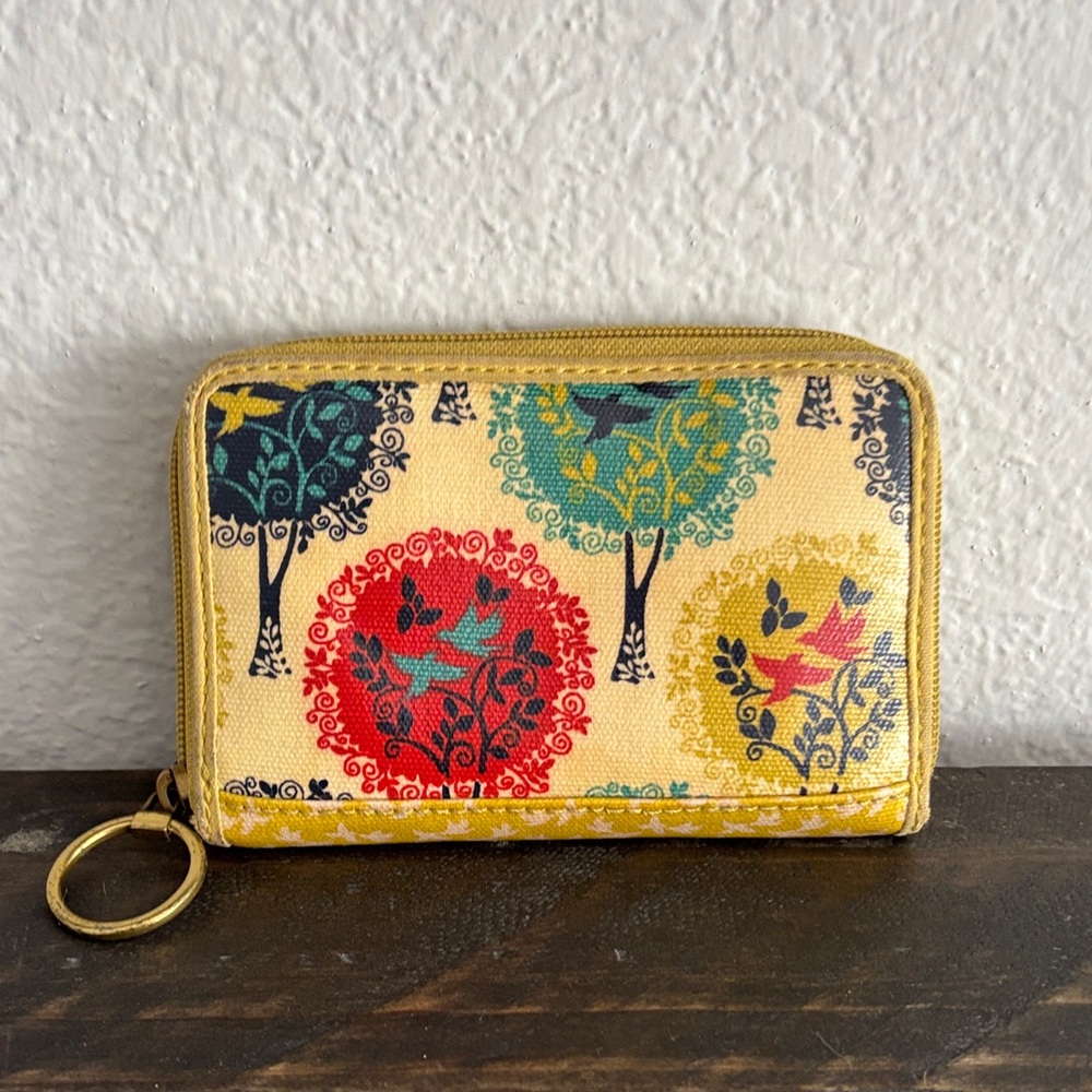 Fossil Yellow and Red Floral Wallet - Picture 2 of 4